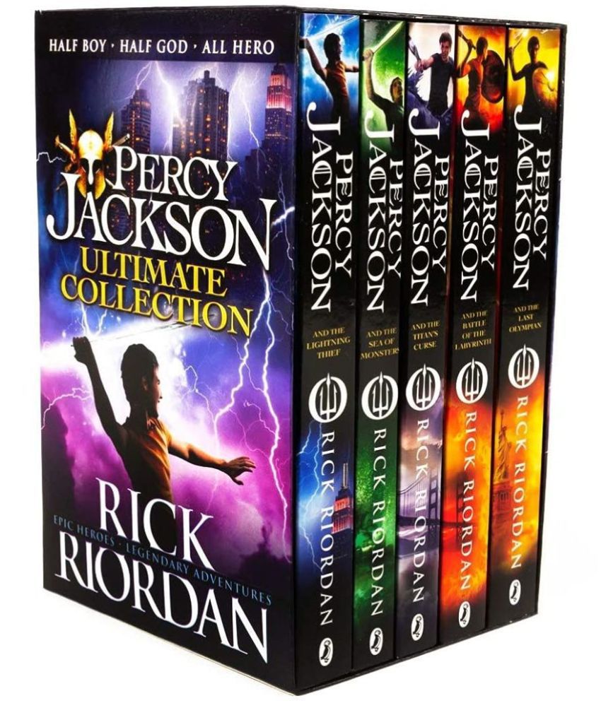     			Percy Jackson Complete Collection (5 Book Set) Paperback 2013 by Rick Riordan