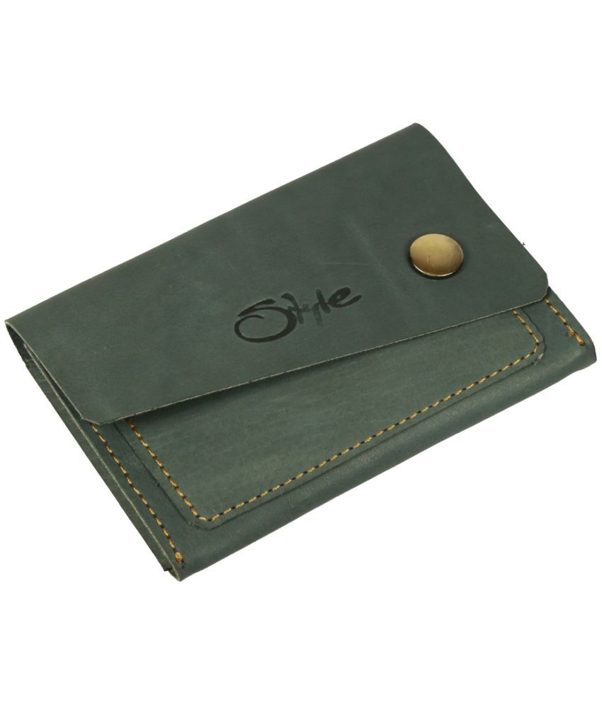     			STYLE SHOES - Leather Green Women's Bi Fold Wallet ( Pack of 1 )