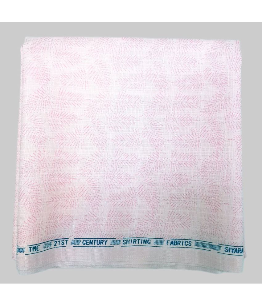     			Siyaram - Pink Cotton Blend Men's Unstitched Shirt Piece ( Pack of 1 )