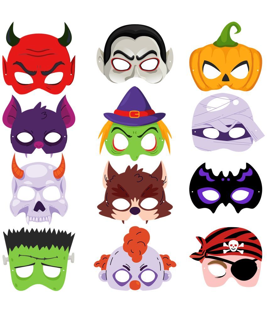     			ZYOZI Halloween Theme Birthday Stickers, Halloween Theme Stickers for Kids/Halloween Theme Paper Stickers Props/Halloween Theme Birthday Party Decorations (Pack Of 12)