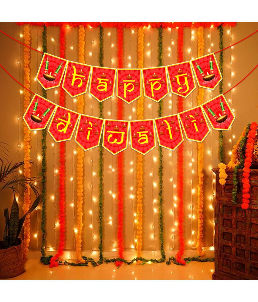     			Zyozi Happy Diwali Banner/Diwali Decorations Banner/Diwali Decorations - Diwali Festival Of Lights Banner