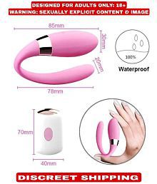 7 Vibration Remote Control U Shape USB Couple Vibrator Sex Toys for Adults Women - Vagina G-Spot Massager By Kamahouse