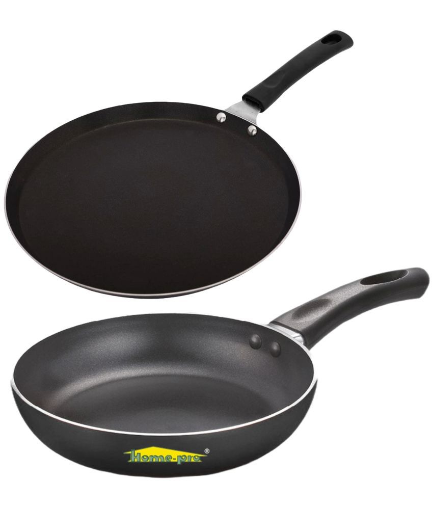     			Homepro Non-Stick Dosa Tawa 26 cm, 22 cm Fry Pan (Pack of 2)
