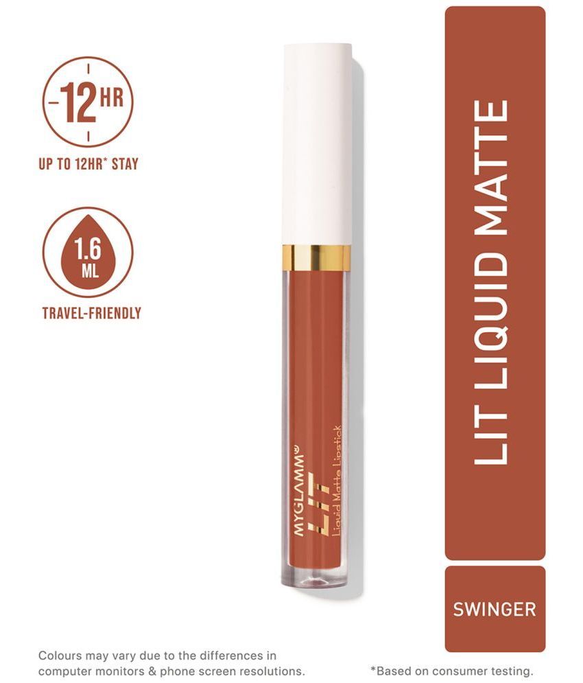     			MyGlammLITLiquid Matte Lipstick - Swinger -1.6ML