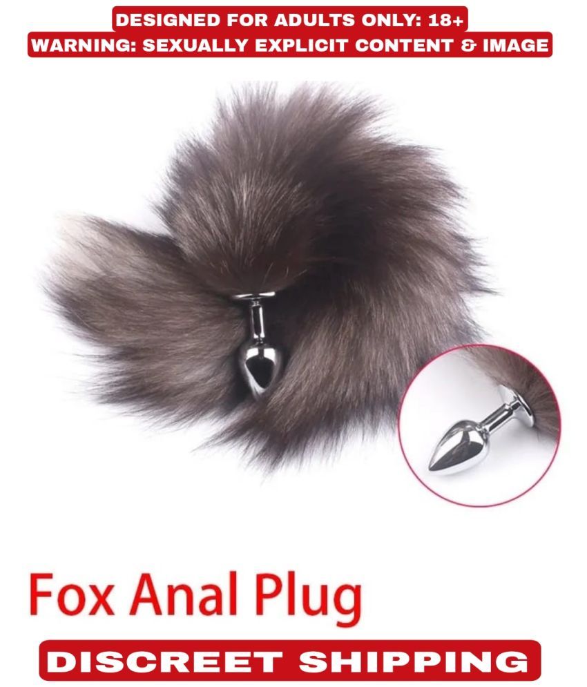     			Stainless Steel Anal Plug Soft Fox Tail Butt Plug Stimulator Sex Toys For Women