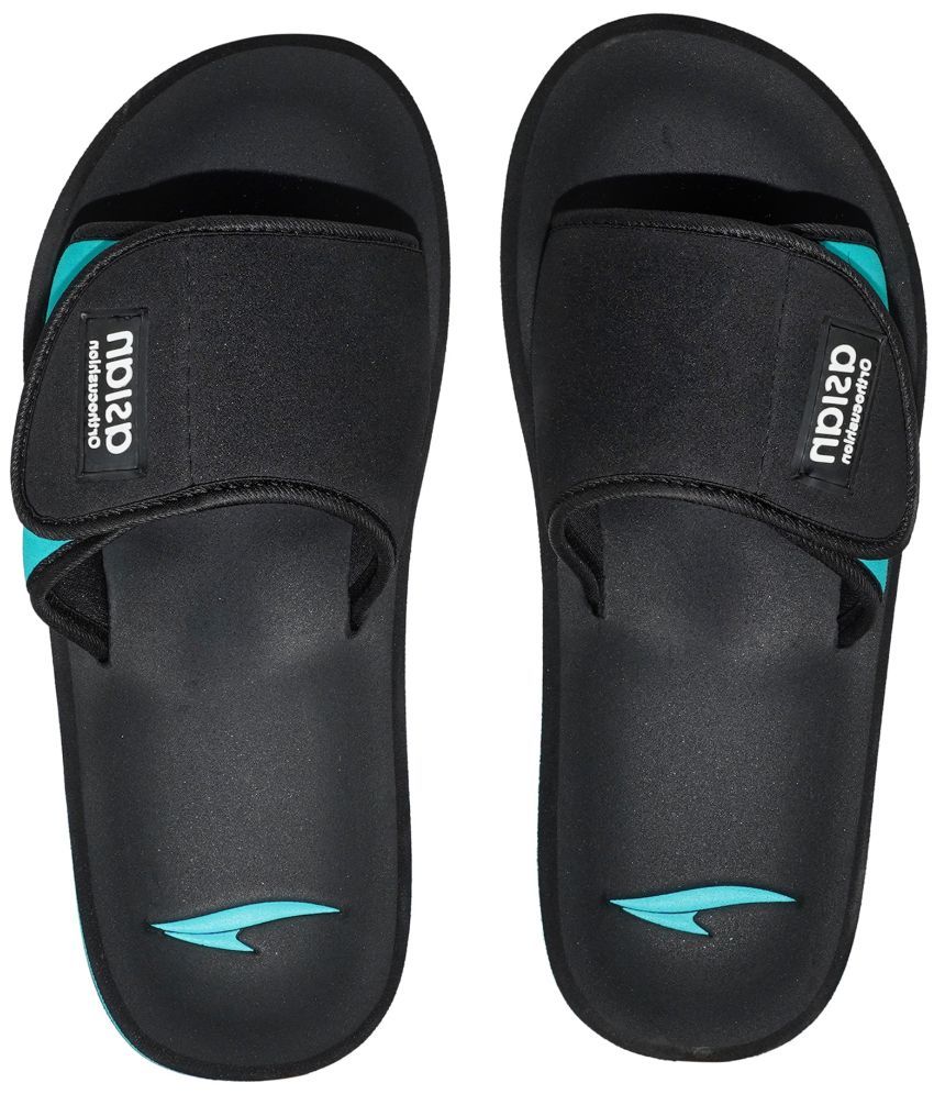     			ASIAN Black Men's Slide Flip Flop