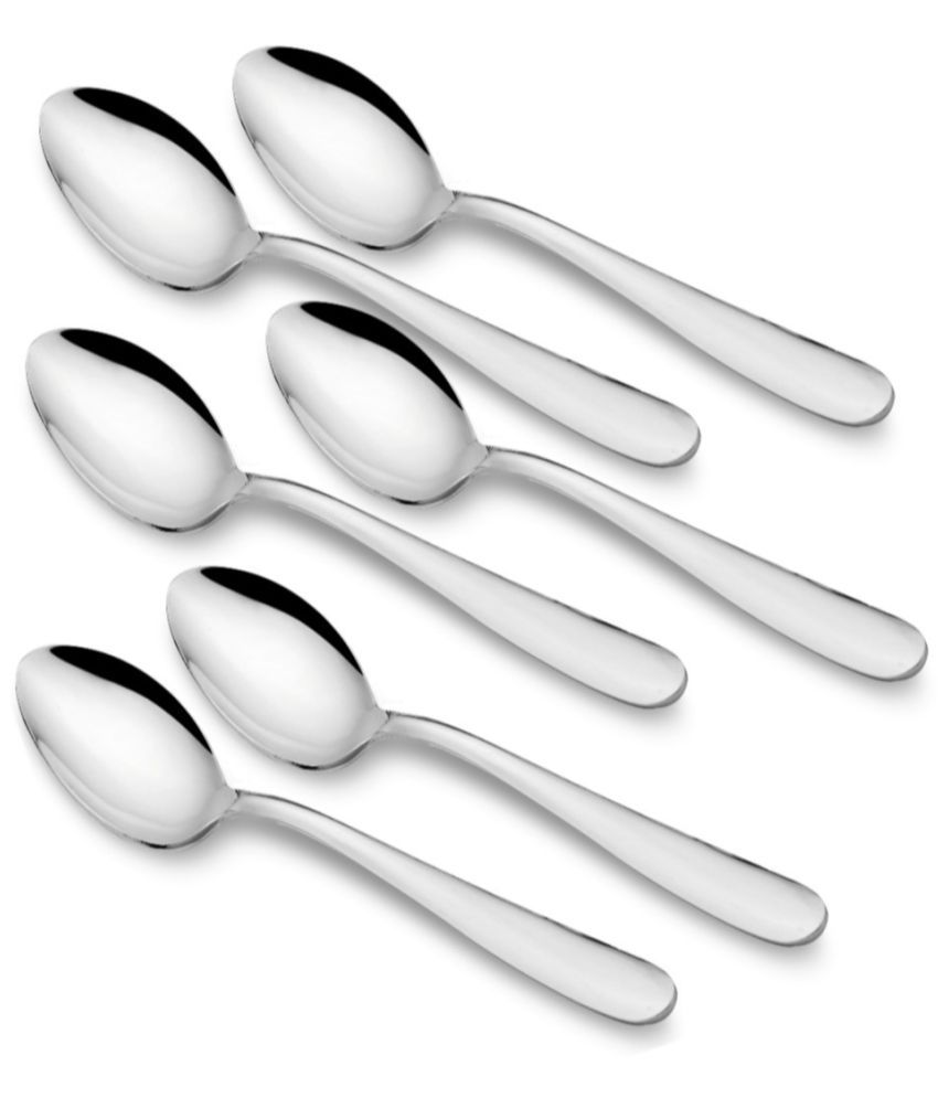     			Classic Essential - Silver Stainless Steel Table Spoon ( Pack of 6 )