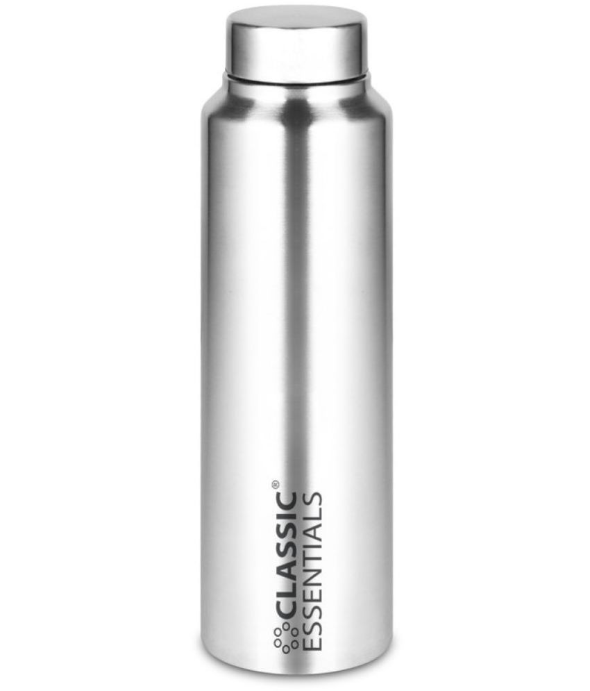     			Classic Essentials Inox Spring Silver Fridge Water Bottle 1000 mL ( Set of 1 )