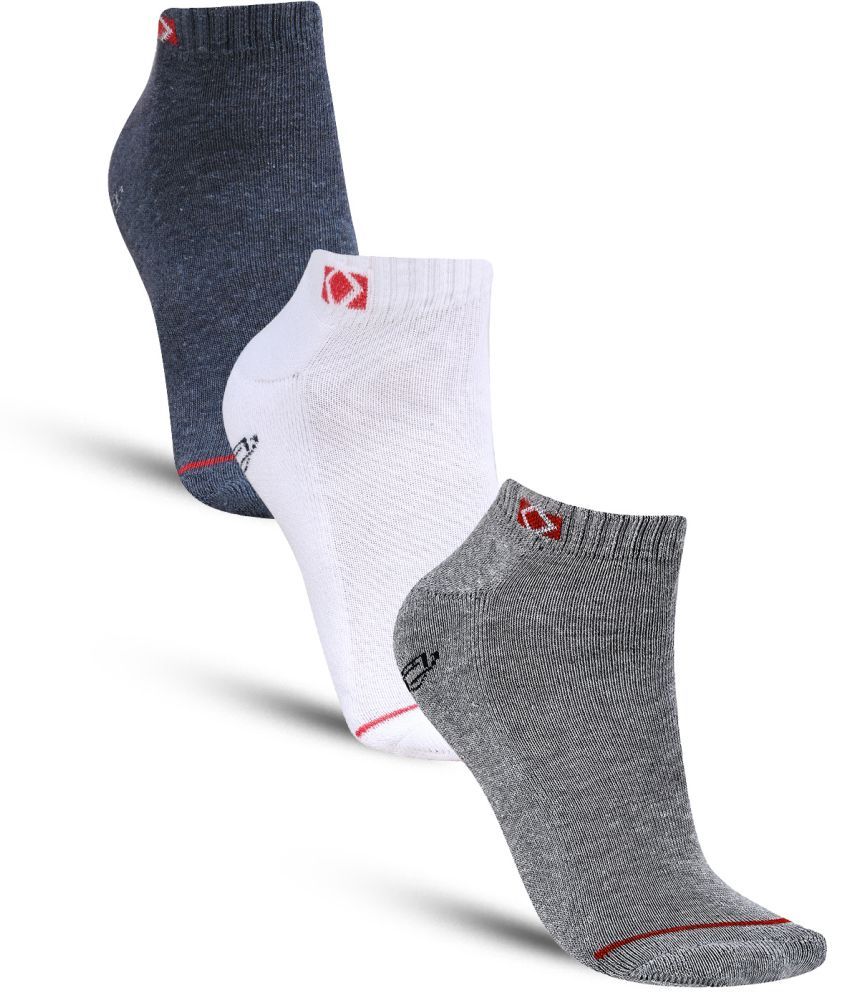     			Dollar - Cotton Men's Self Design Multicolor Ankle Length Socks ( Pack of 3 )