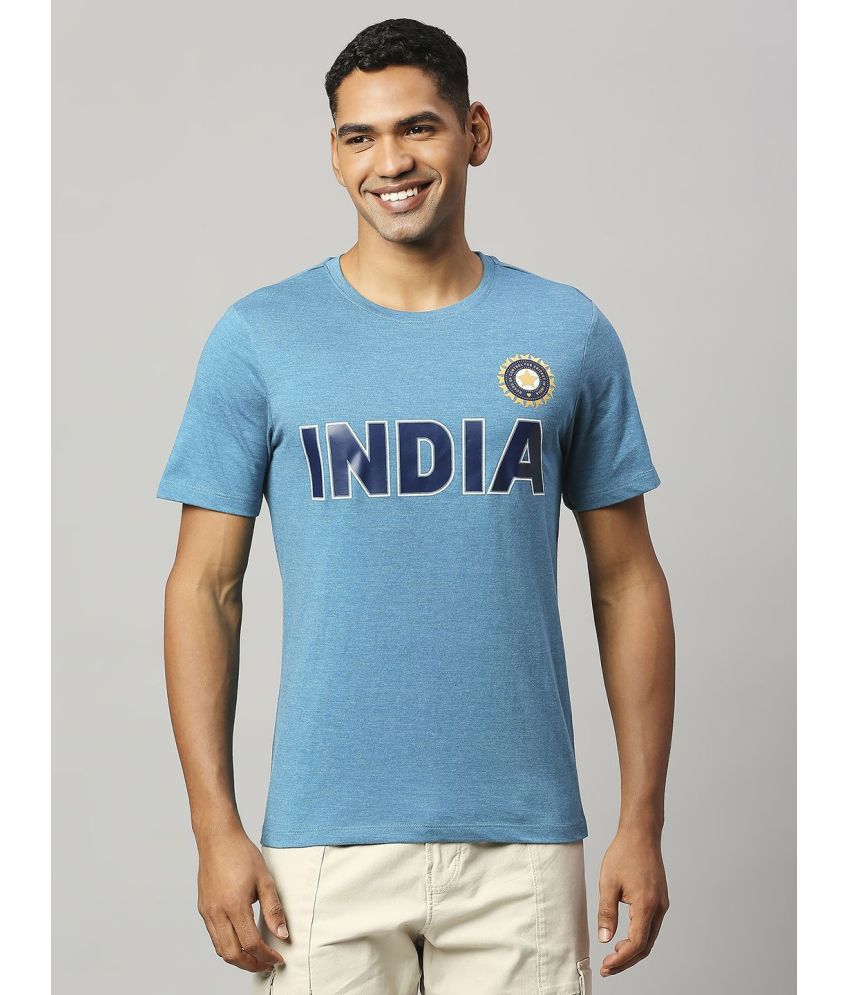     			FanCode - Blue Polyester Regular Fit Men's Sports T-Shirt ( Pack of 1 )