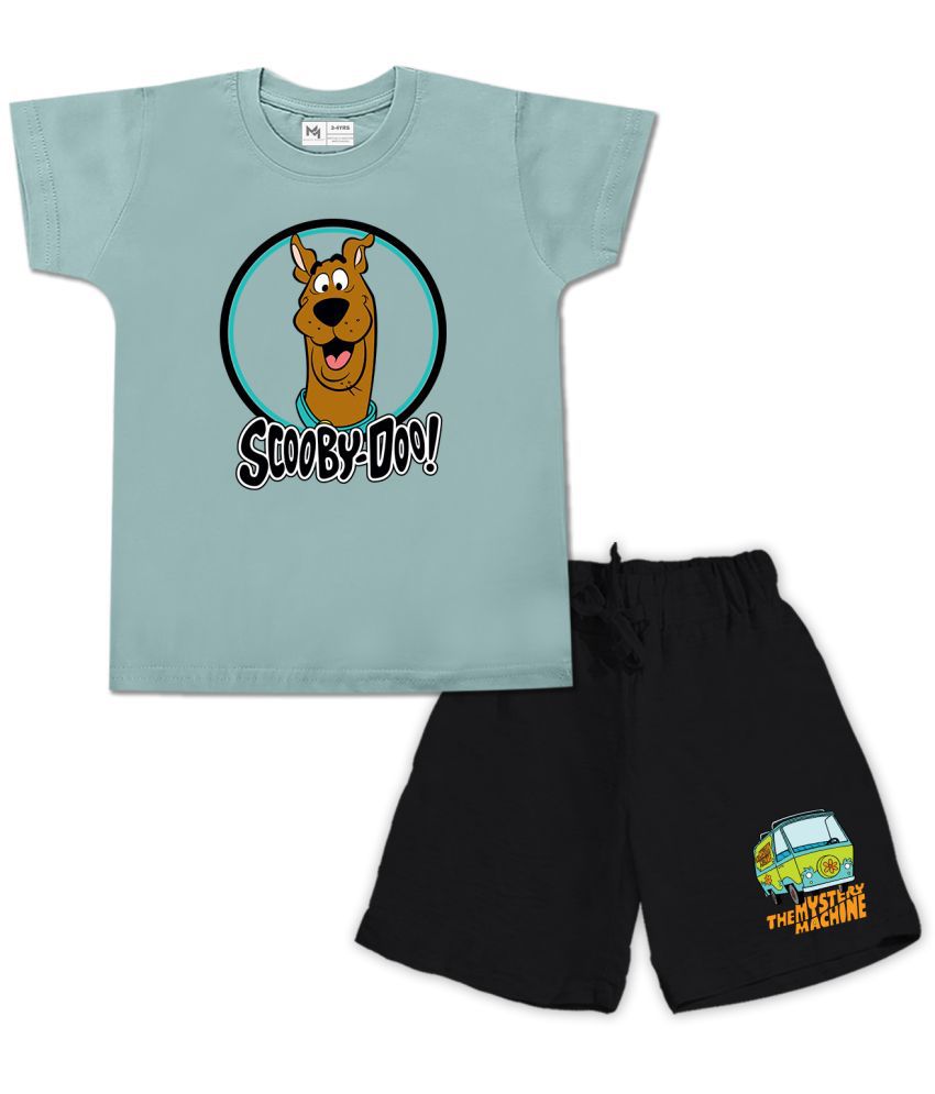     			MINUTE MIRTH - Green Cotton Baby Boy T-Shirt & Shorts ( Pack of 1 )