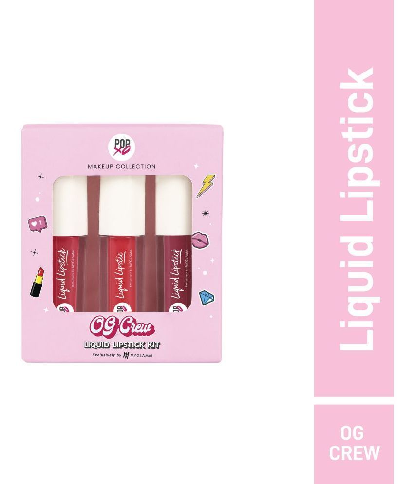     			MyGlamm POPxo Makeup OG Crew Liquid Lipstick Kit-Blair, Cheryl, Emily-1.5g x 3gm