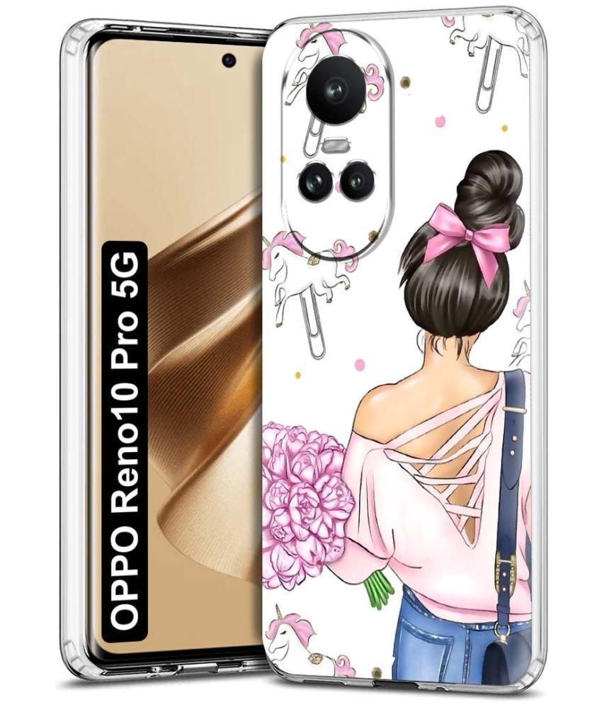     			NBOX - Multicolor Printed Back Cover Silicon Compatible For Oppo Reno 10 Pro ( Pack of 1 )