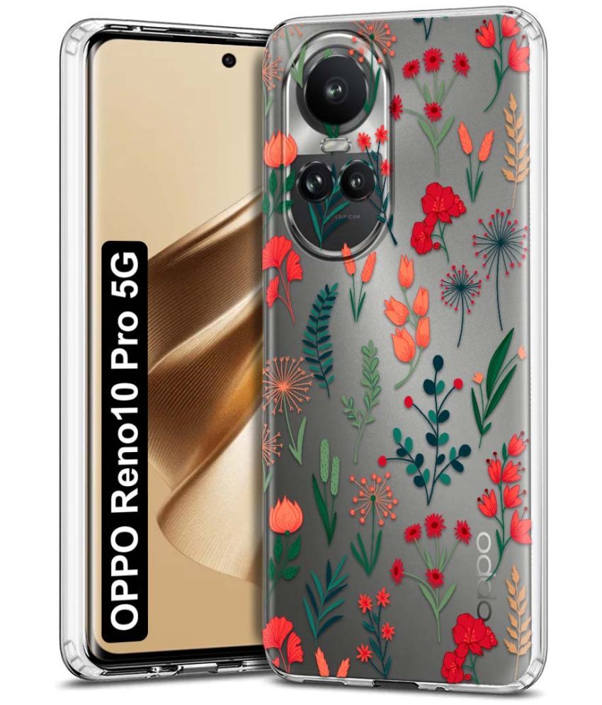     			NBOX - Multicolor Printed Back Cover Silicon Compatible For Oppo Reno 10 Pro ( Pack of 1 )