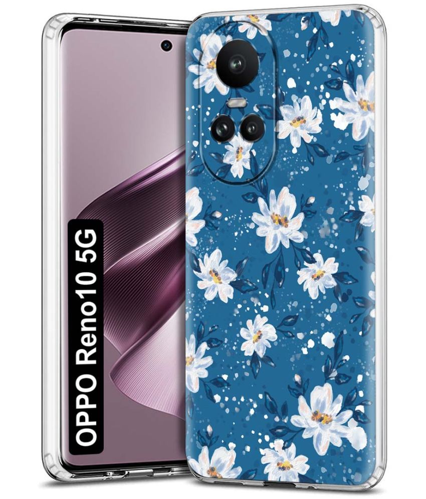     			NBOX - Multicolor Printed Back Cover Silicon Compatible For Oppo Reno 10 5G ( Pack of 1 )