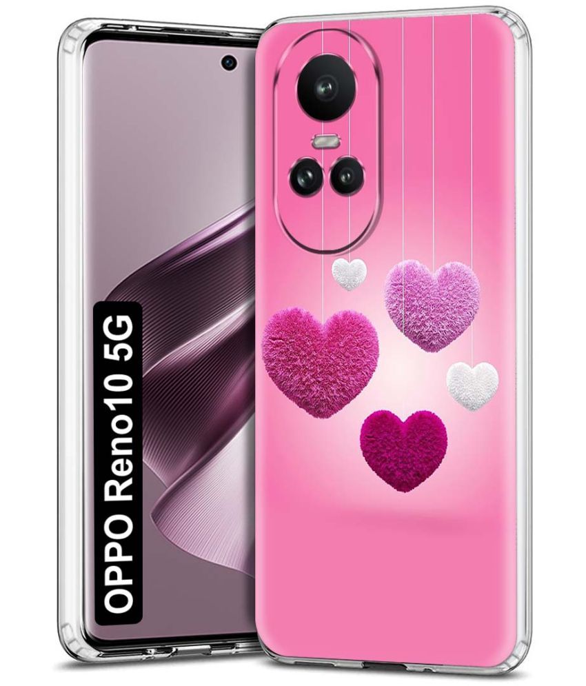     			NBOX - Multicolor Printed Back Cover Silicon Compatible For Oppo Reno 10 5G ( Pack of 1 )