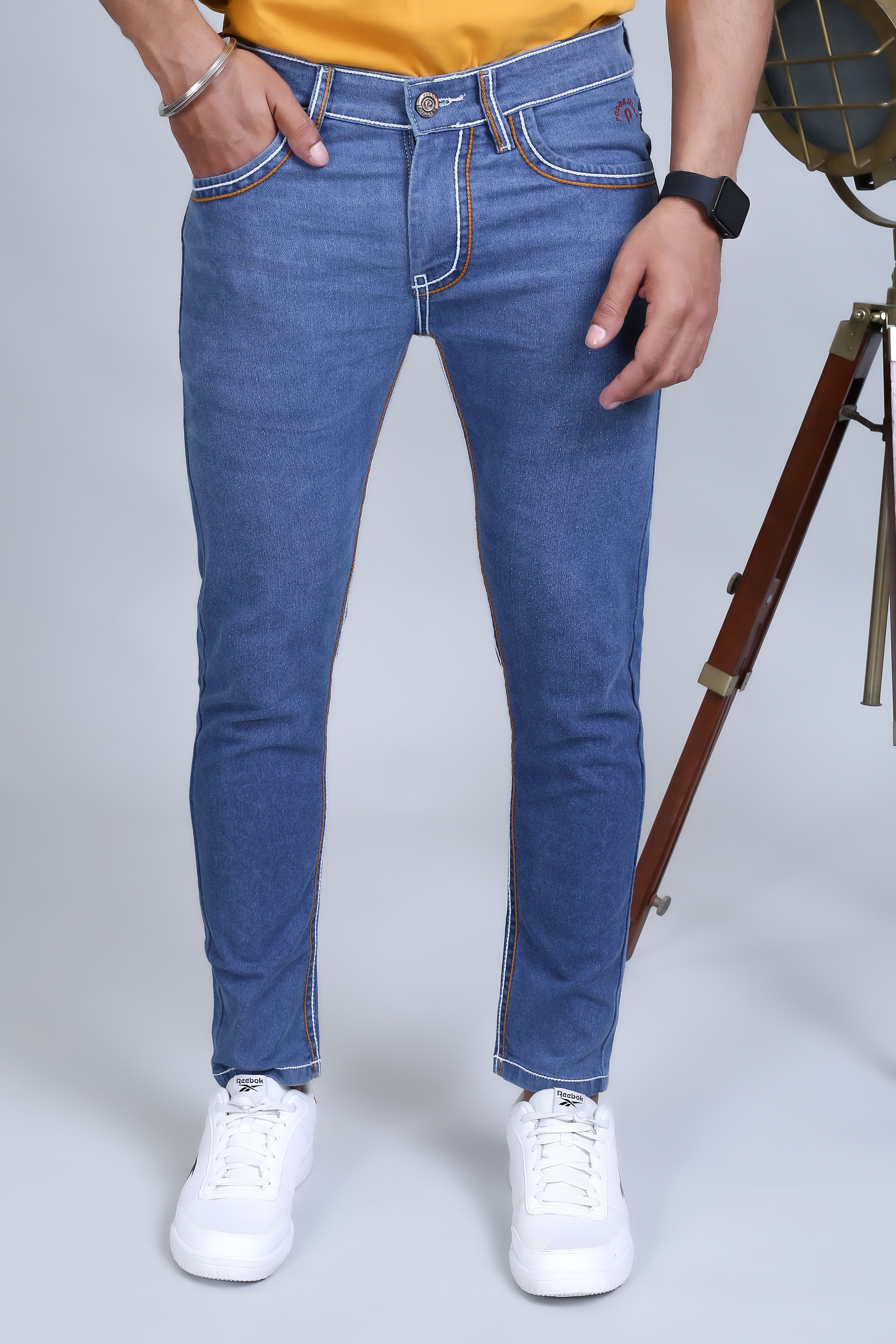PODGE Slim Fit Basic Men's Jeans - Dark Blue ( Pack of 1 )