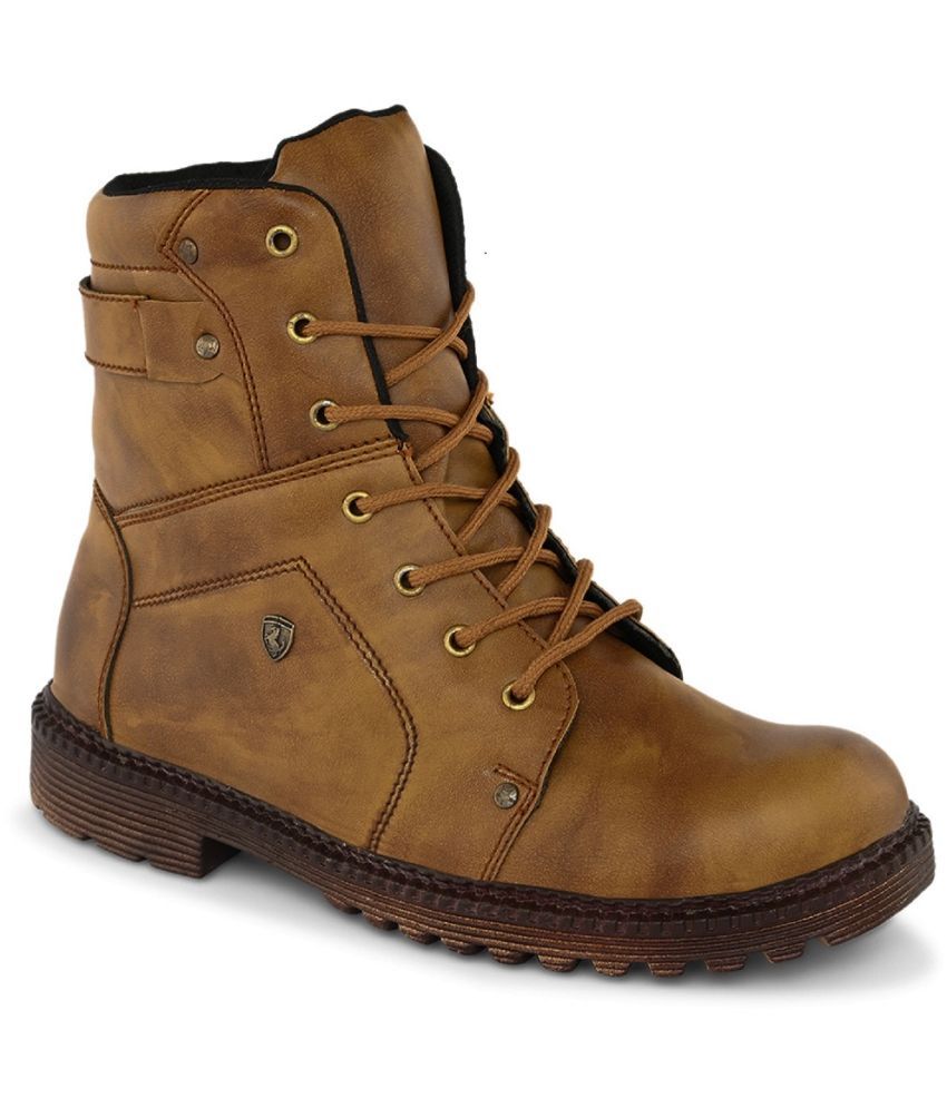     			SCETTRO - Tan Men's Casual Boots