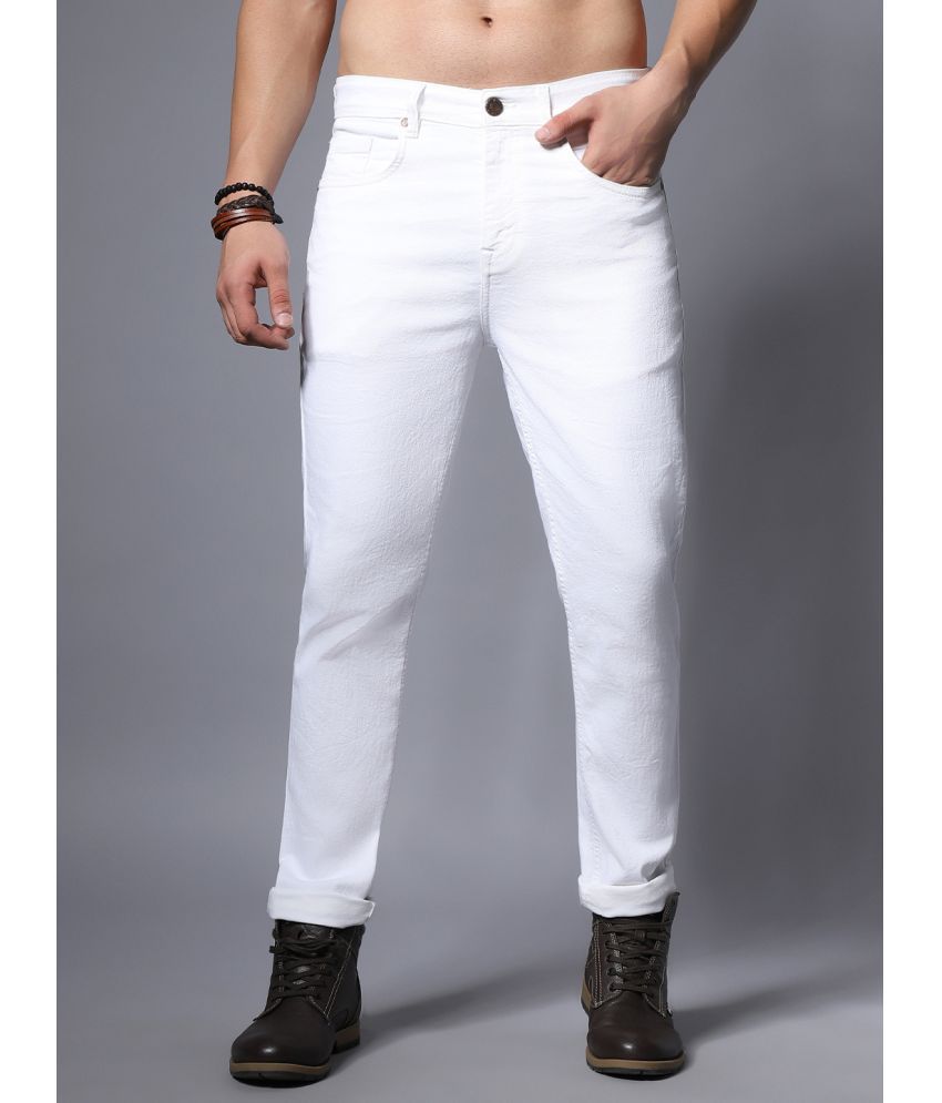     			High Star Regular Fit Basic Men's Jeans - White ( Pack of 1 )