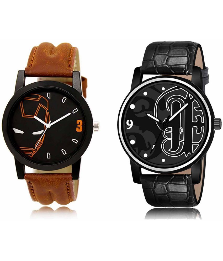     			Lorem - Analog Watch Watches Combo For Men and Boys ( Pack of 2 )