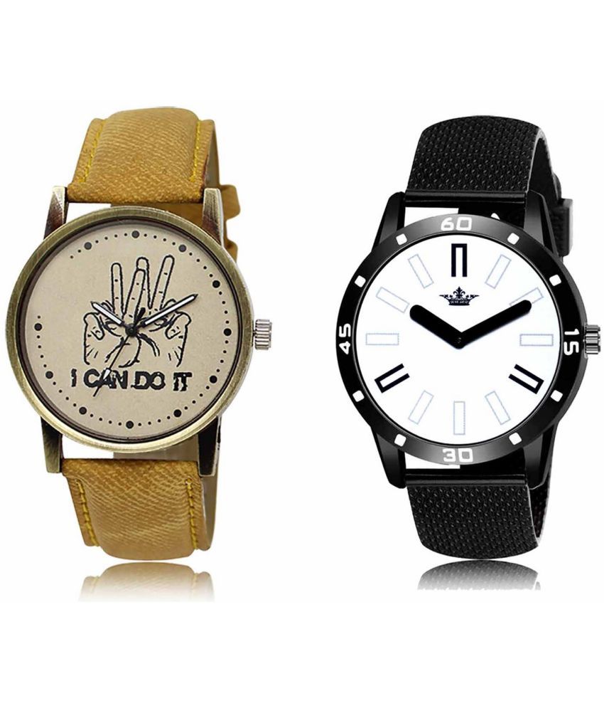     			Lorem - Analog Watch Watches Combo For Men and Boys ( Pack of 2 )