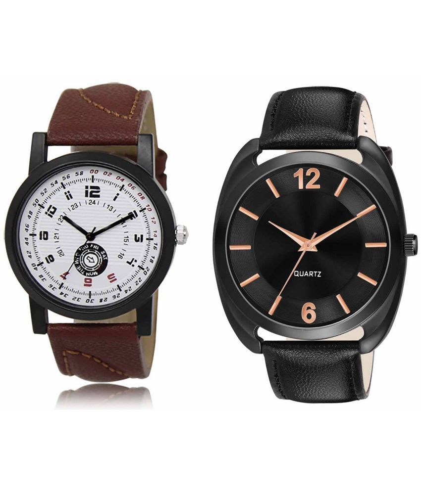     			Lorem - Analog Watch Watches Combo For Men and Boys ( Pack of 2 )