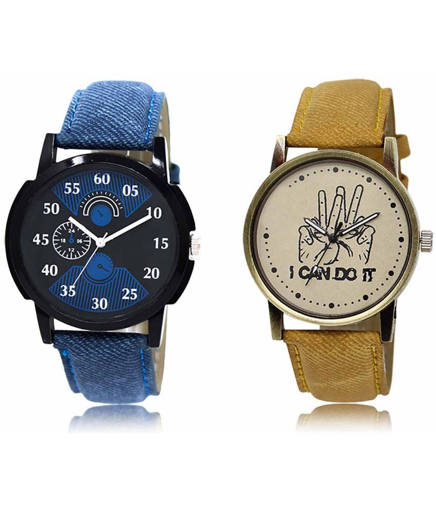     			Lorem - Analog Watch Watches Combo For Men and Boys ( Pack of 2 )