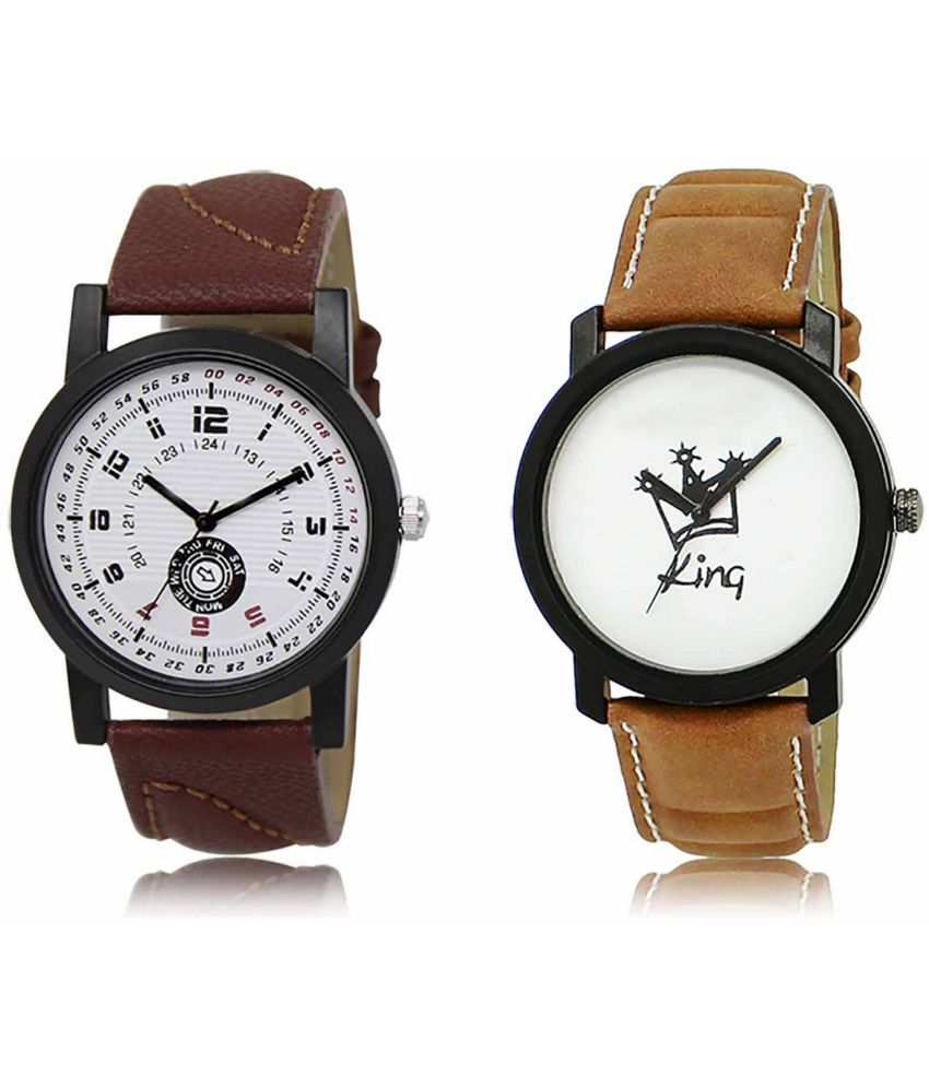     			Lorem - Analog Watch Watches Combo For Men and Boys ( Pack of 2 )