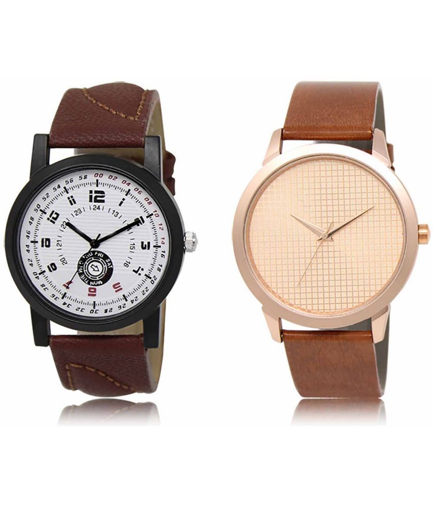     			Lorem - Analog Watch Watches Combo For Men and Boys ( Pack of 2 )