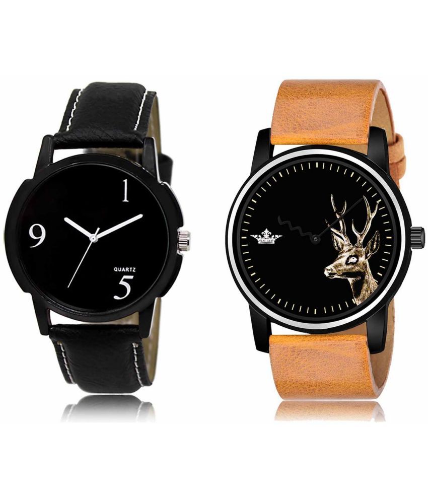     			Lorem - Analog Watch Watches Combo For Men and Boys ( Pack of 2 )