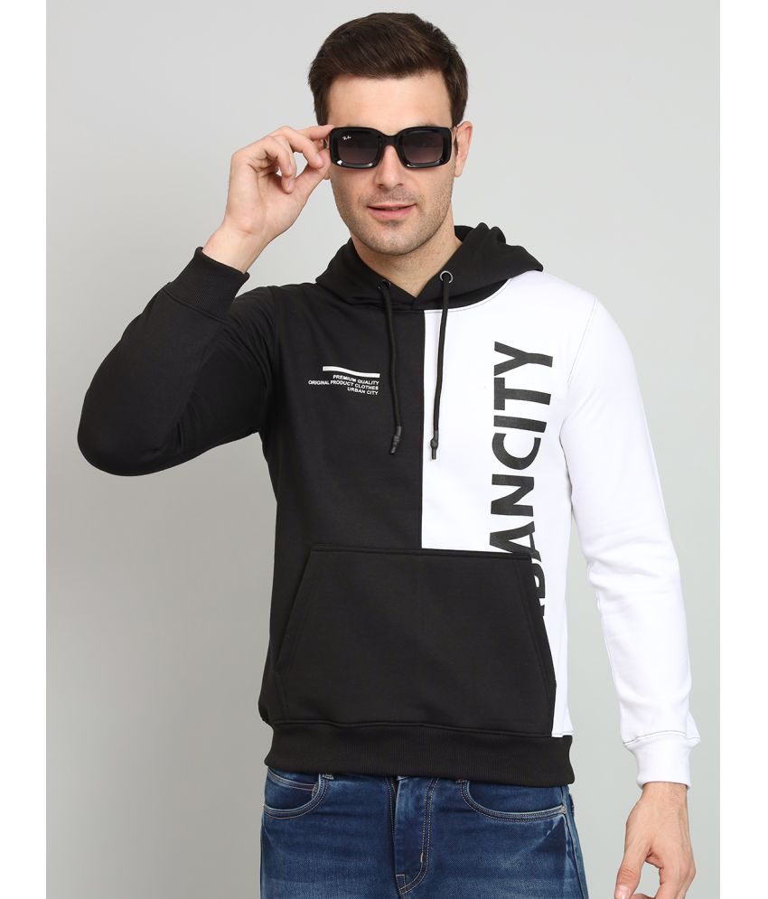     			OGEN Cotton Blend Hooded Men's Sweatshirt - Black ( Pack of 1 )