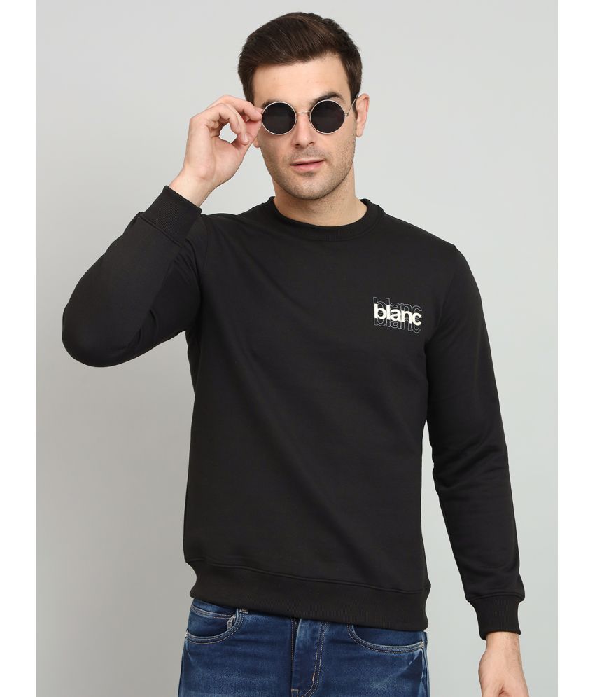     			OGEN Cotton Blend Round Neck Men's Sweatshirt - Black ( Pack of 1 )