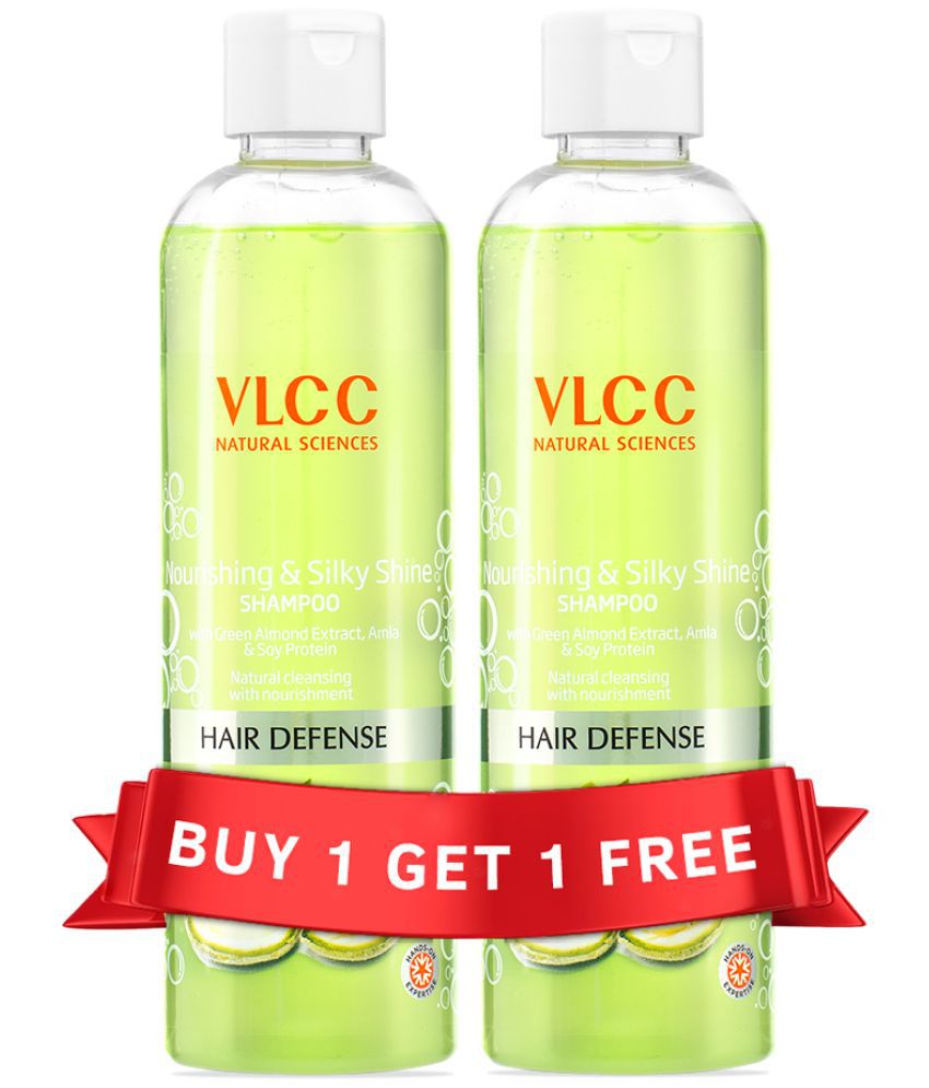     			VLCC Nourishing & Silky Shine Shampoo with Buy One Get One, 700 ml