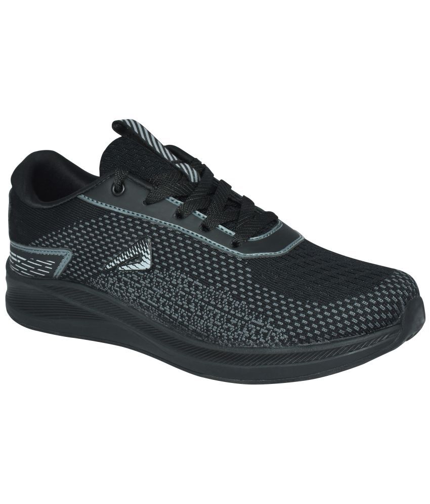     			Ajanta - Black Men's Sports Running Shoes