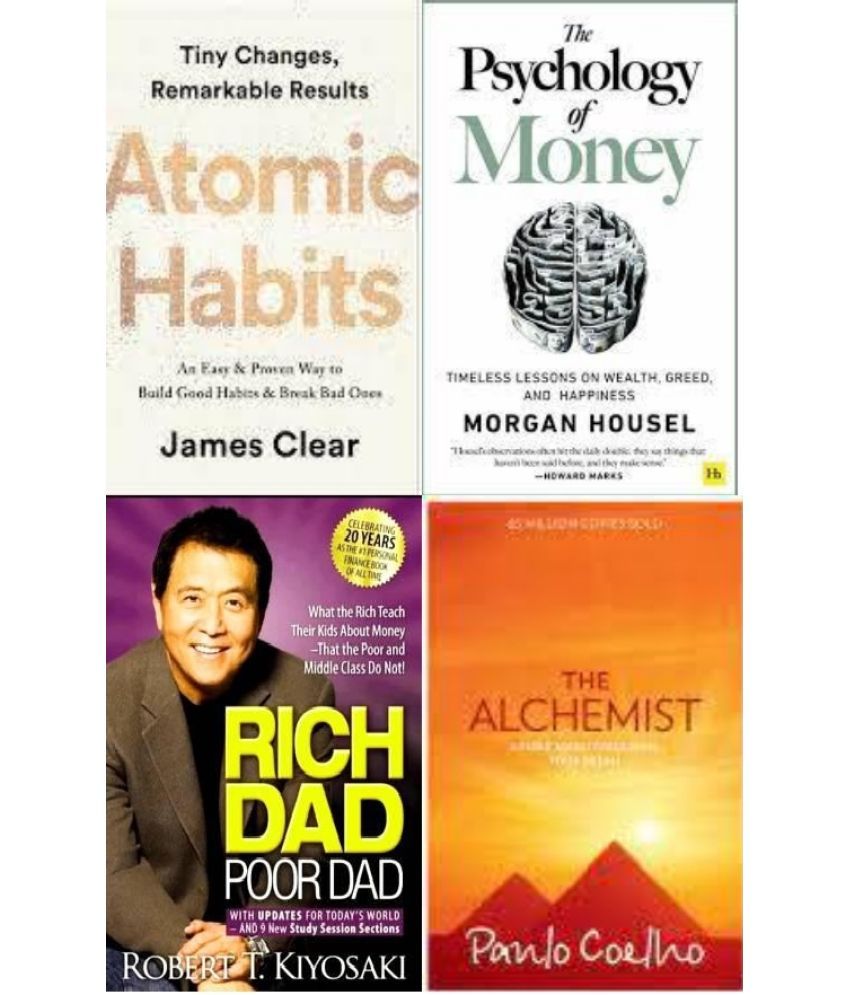     			Atomic Habits + The Psychology of Money + Rich Dad Poor Dad + The Alchemist