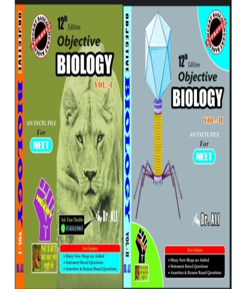     			Dr. Ali Objective Biology for NEET 2023-2024 (12th Edition) (Set of 2 Books)