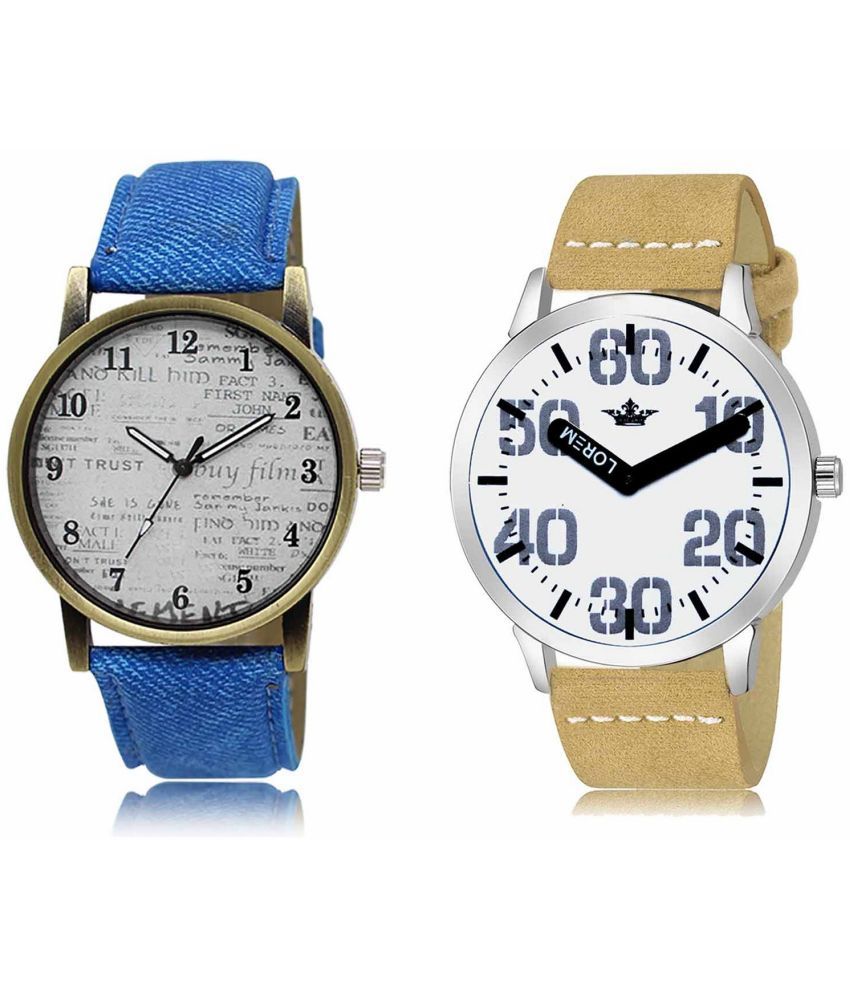     			Lorem - Analog Watch Watches Combo For Men and Boys ( Pack of 2 )