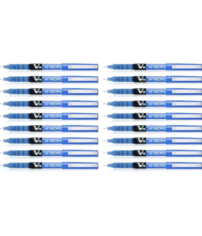     			Pilot Hi-Tecpoint V5 Liquid Ink Roller Ball Pen (Blue) - Pack of 18