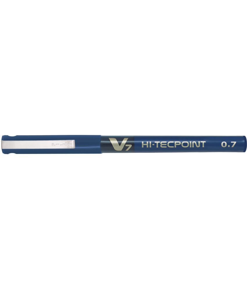     			Pilot Hi-Tecpoint V7 Ball Pen with 0.7mm tip, Pure liquid ink for smooth skip-free writing | Blue, Pack of 12 - Pack of 12