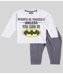 Eteenz Pack of 1 Baby Boys Cotton Blend T-Shirt & Pyjama Set ( Gray )