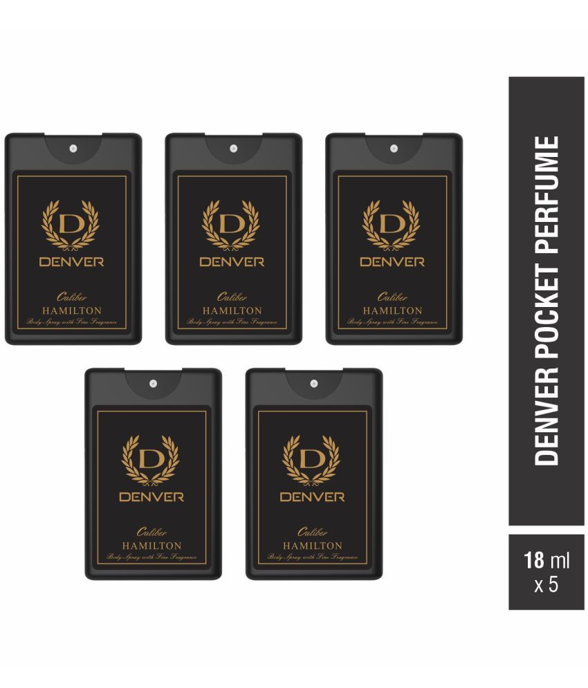     			Denver Caliber Pocket Perfume - 18ML Each (Pack of 5)