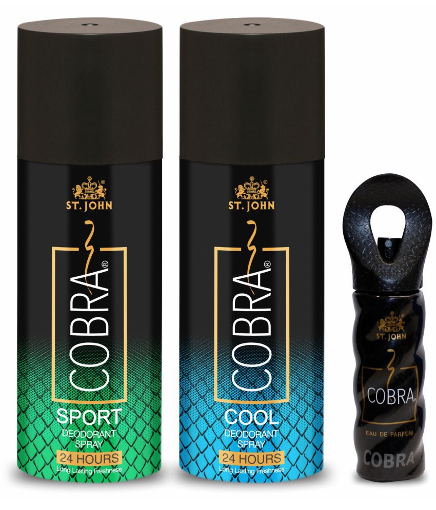     			St. John - Cobra Sports ,Live 150ml & Cobra 15ml Deodorant Spray & Perfume for Men,Women 150 ml ( Pack of 3 )