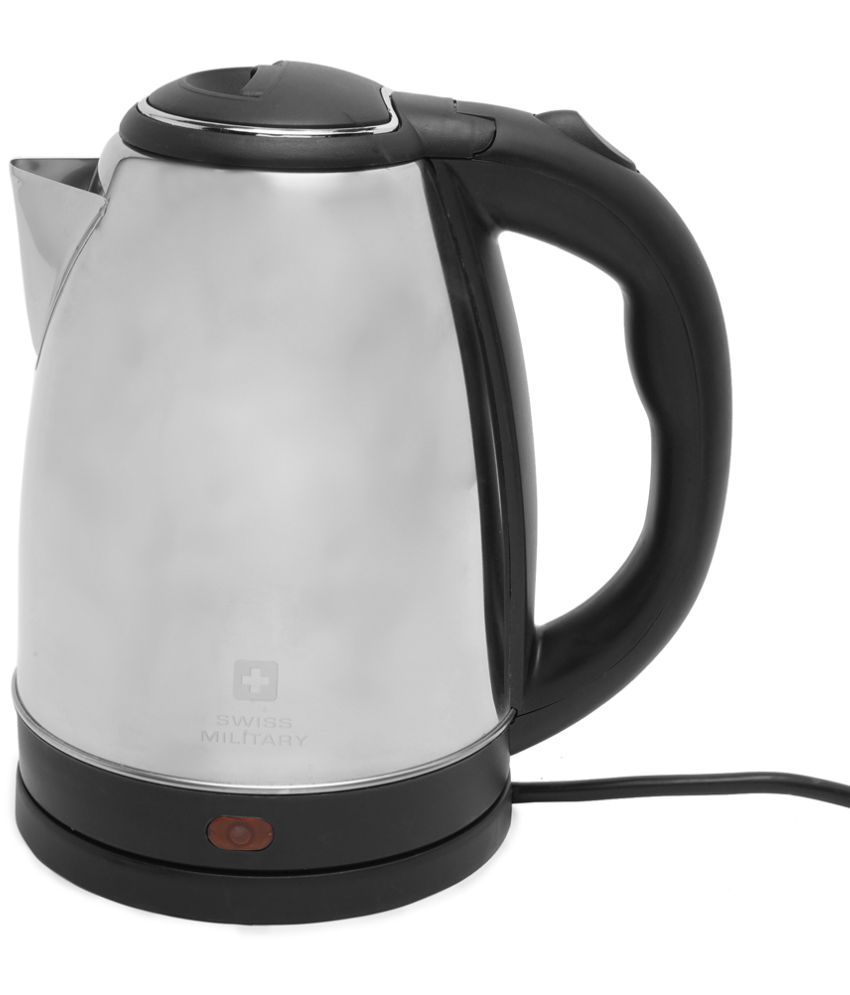     			Swiss Military - Black 1.8 litres Stainless Steel Multifunctional Kettle