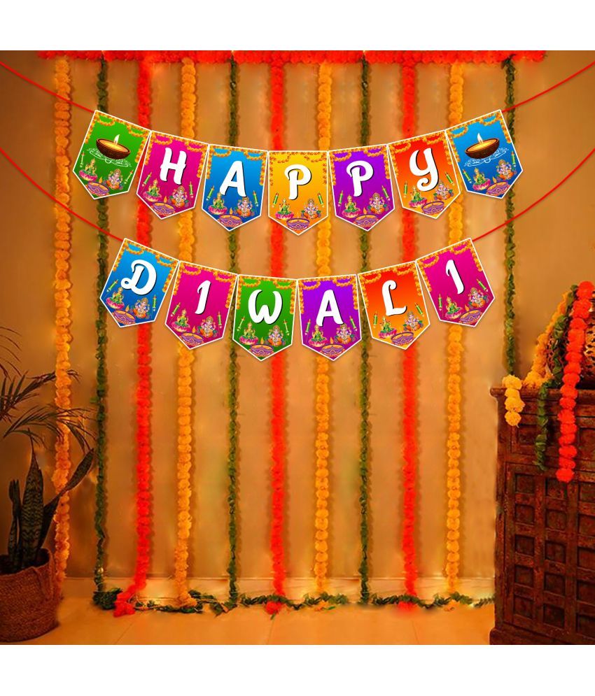     			Zyozi Happy Diwali Banner/Diwali Decorations Banner/Diwali Decorations - Diwali Festival Of Lights Banner