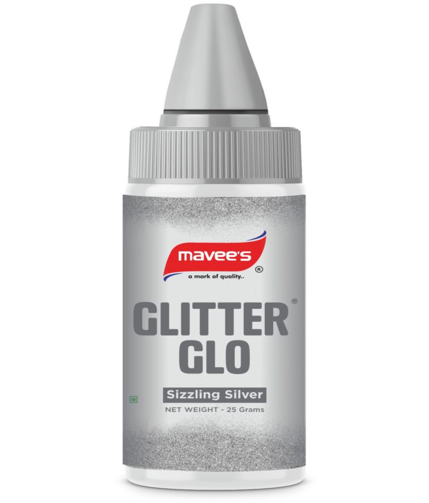     			mavee's Glitter Glo - Sizzling Silver 25 g