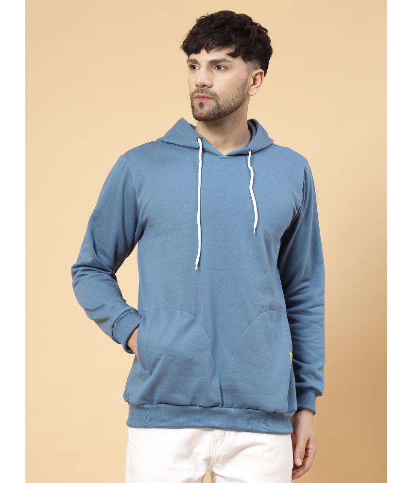     			Rigo Fleece Hooded Men's Sweatshirt - Light Blue ( Pack of 1 )