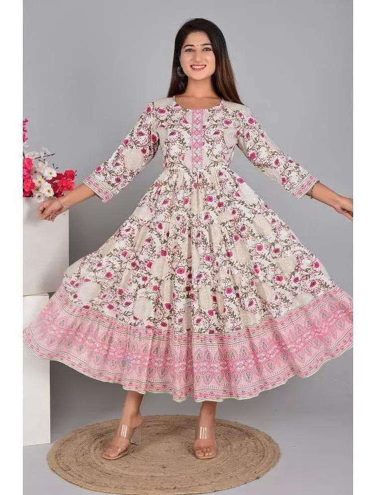 Cotton Printed Party Wear Suits Women, Pink at Rs 699 in Jaipur