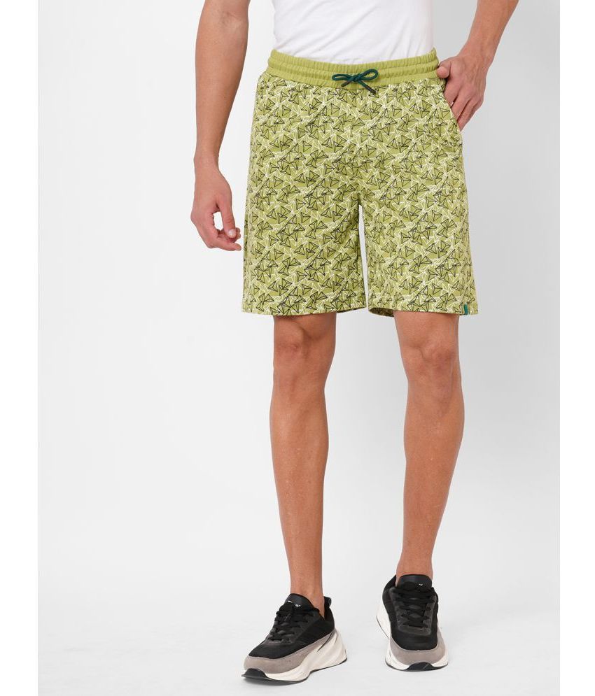     			Fitz - Green Cotton Men's Shorts ( Pack of 1 )