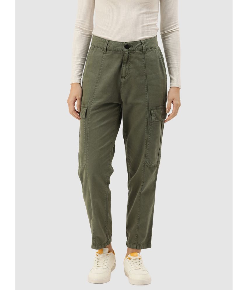     			IVOC - Green Cotton Regular Women's Cargo Pants ( Pack of 1 )