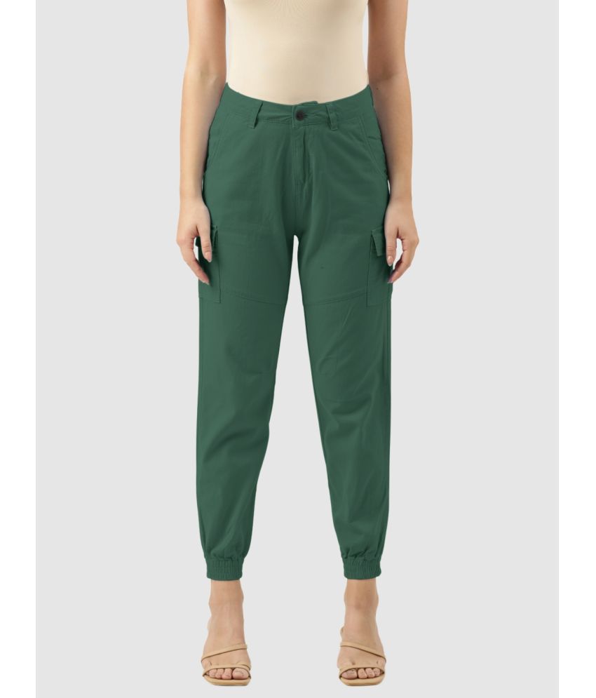     			IVOC - Green Cotton Slim Women's Cargo Pants ( Pack of 1 )